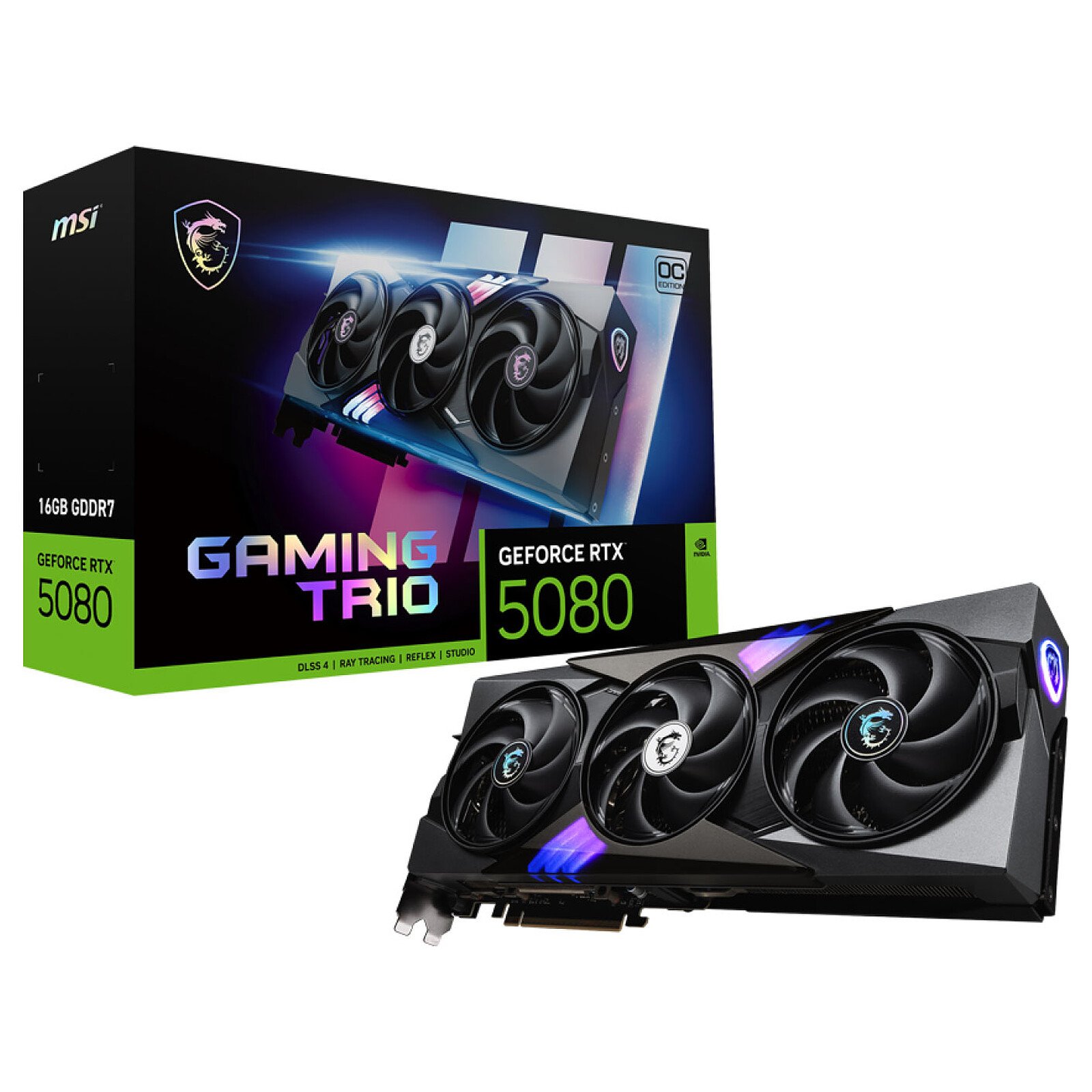 MSI GeForce RTX 5080 16G GAMING TRIO OC - Osaka Gaming Maroc