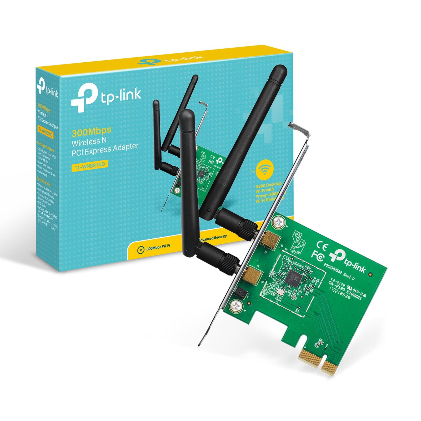 TP-Link WN881ND - Carte WI-FI - 300MB/s - Osaka PC Gamer - Maroc