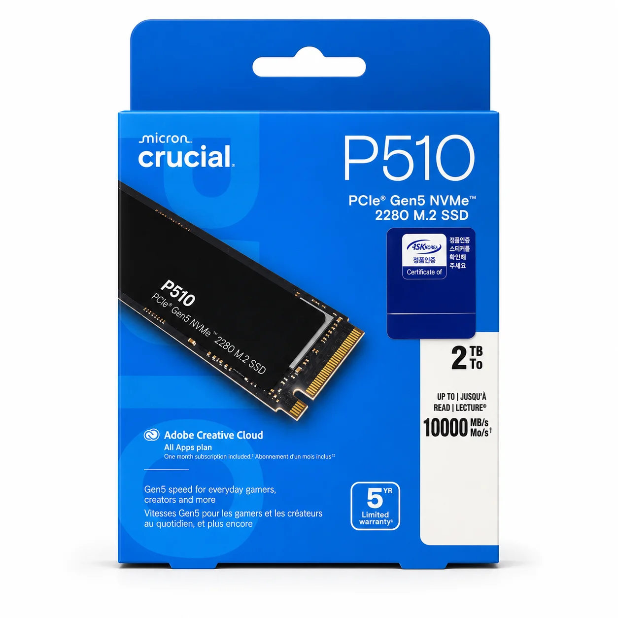 CRUCIAL P510 2 TB NVMe SSD